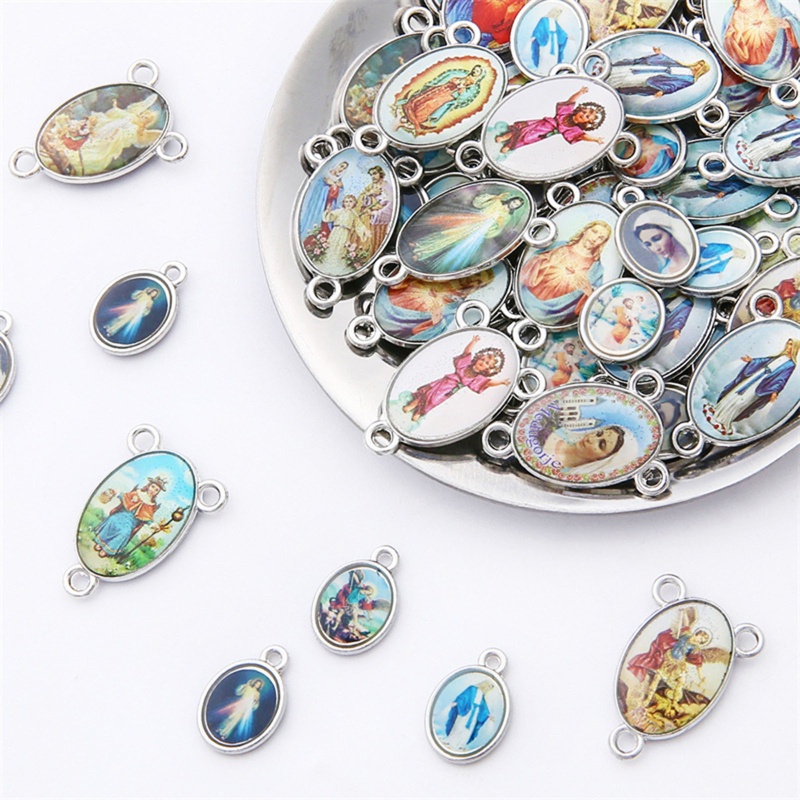 Mặt Vòng cổ Hình Chúa Jesus Dùng Làm Trang Sức DIY