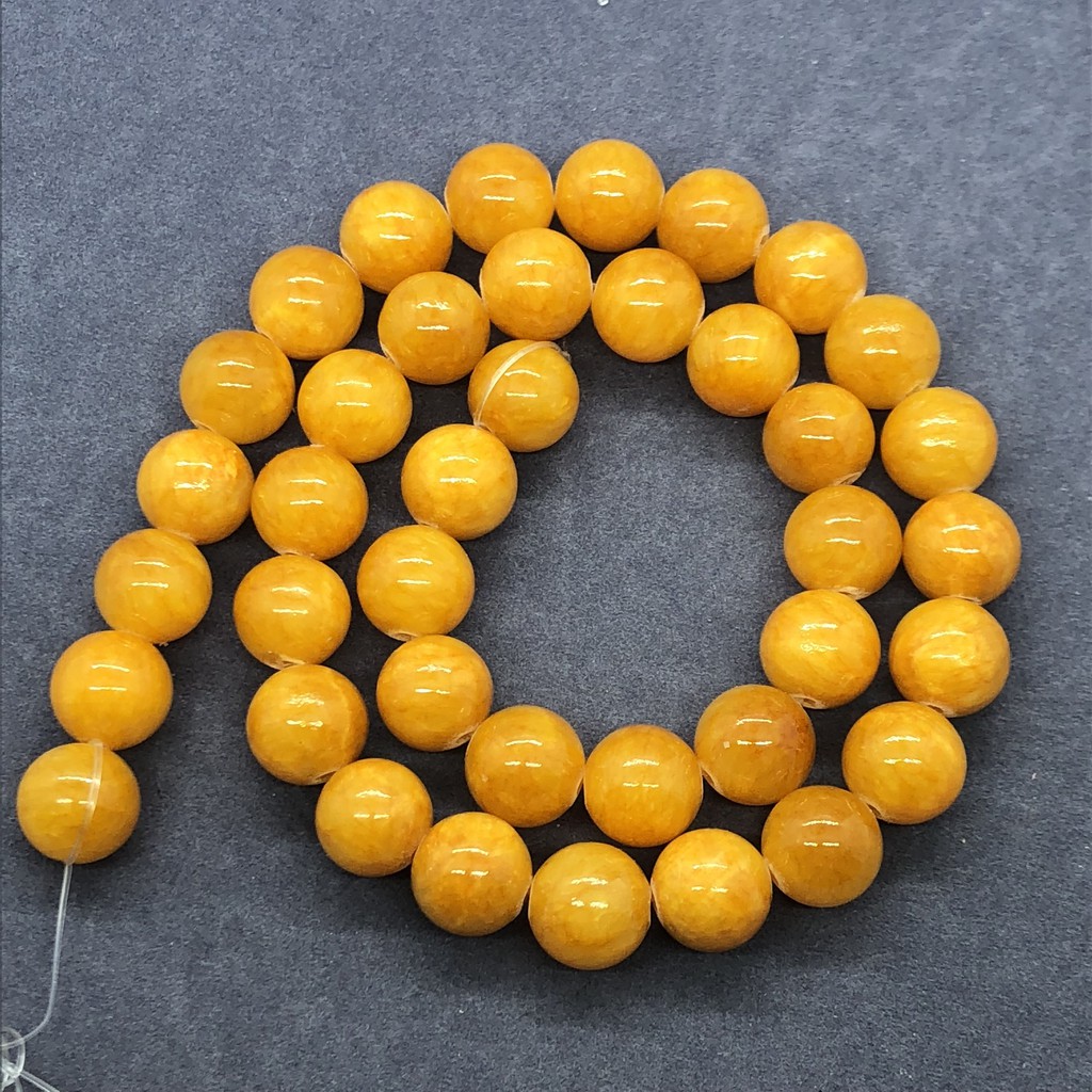 Chuỗi Hạt Đá Ngọc Bích Tròn Tự Nhiên 6-12mm Dùng Làm Vòng Tay Diy