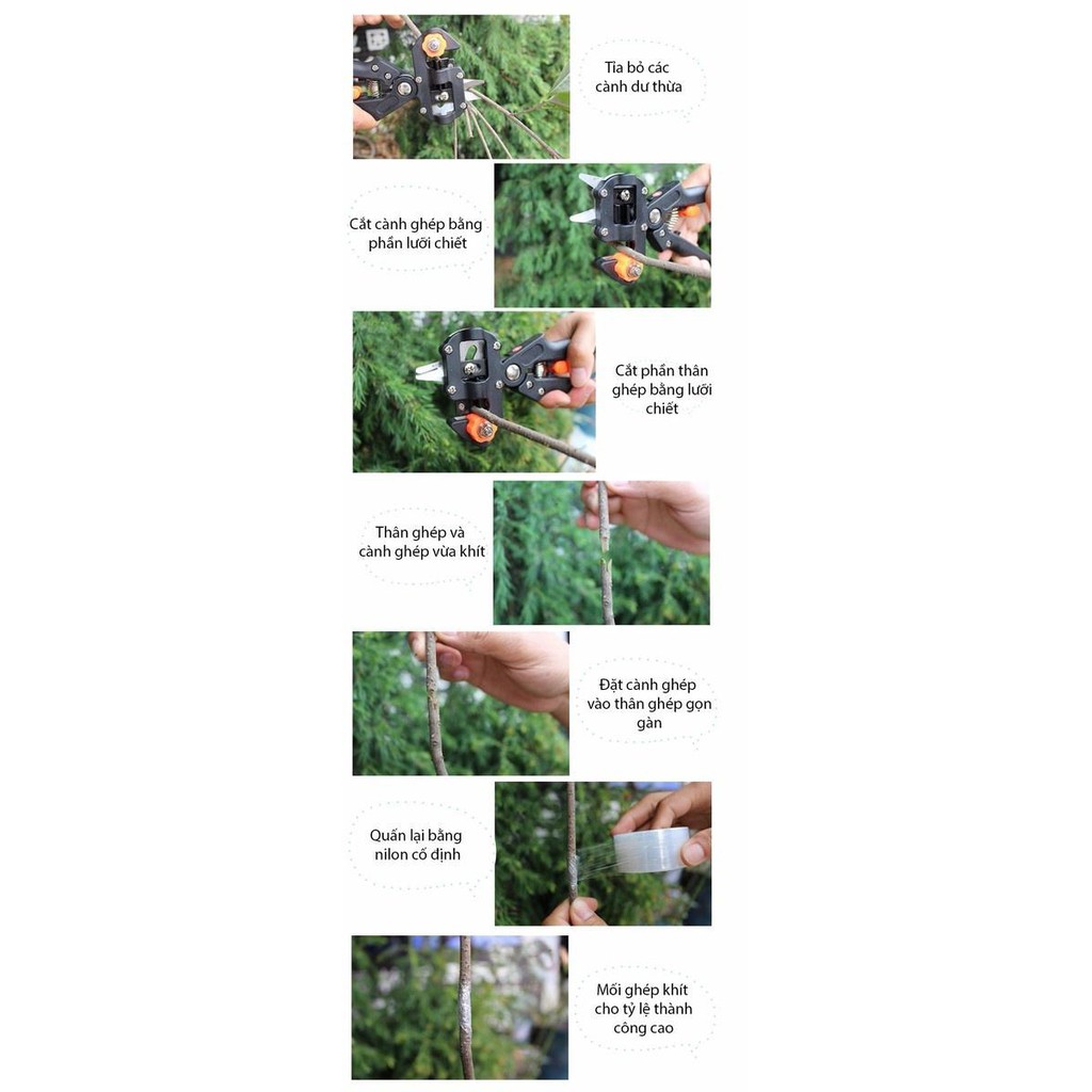 Dụng cụ cắt tỉa chiết ghép cây, Máy cắt ghép cành, chiết cành 3 chế độ (U, V, n),kìm, kéo chiết ghép cây, kéo cắt mắt câ