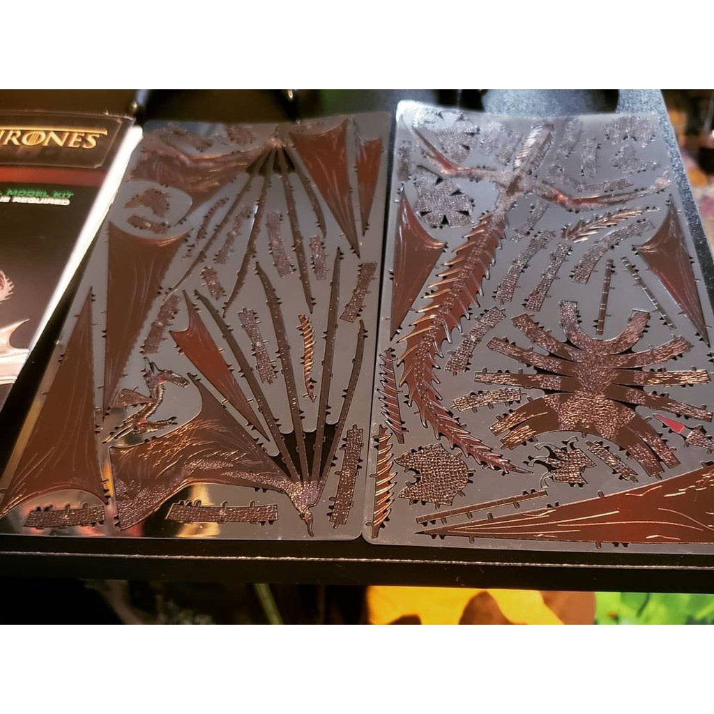 Mô Hình Lắp Ghép 3D Kim Loại Rồng Lửa Drogon