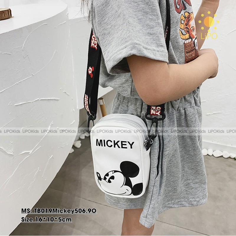 TÚI MICKEY HÌNH CHỮ NHẬT DÁNG ĐỨNG CHO BÉ - TB019Mickey506