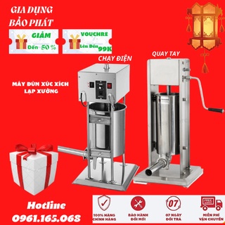 Máy đùn xúc xích lạp xưởng máy nhồi lòng quay tay đa năng inox 304