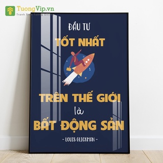 Tranh Laminate Tráng Gương - Tranh Treo Văn Phòng Bất Động Sản
