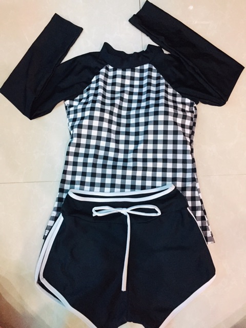 set áo tắm thể thao dài tay size m | BigBuy360 - bigbuy360.vn