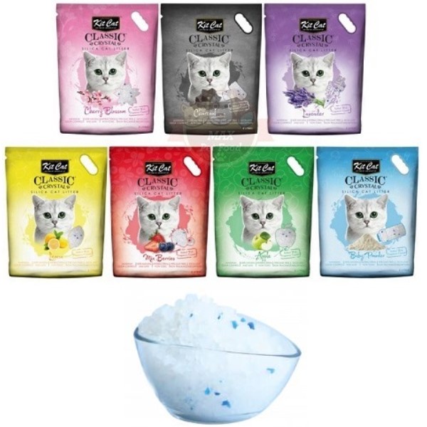 CÁT VỆ SINH KITCAT THỦY TINH CHO MÈO - 5L~2.4KG