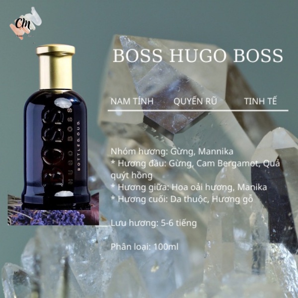 Nước hoa nam Boss Hugo Boss 100ml cao cấp mùi hương nam tính hương thơm dịu nhẹ- Chisman
