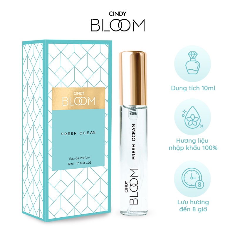 Nước hoa nữ Cindy Bloom Fresh Ocean hương năng động trẻ trung 10ml