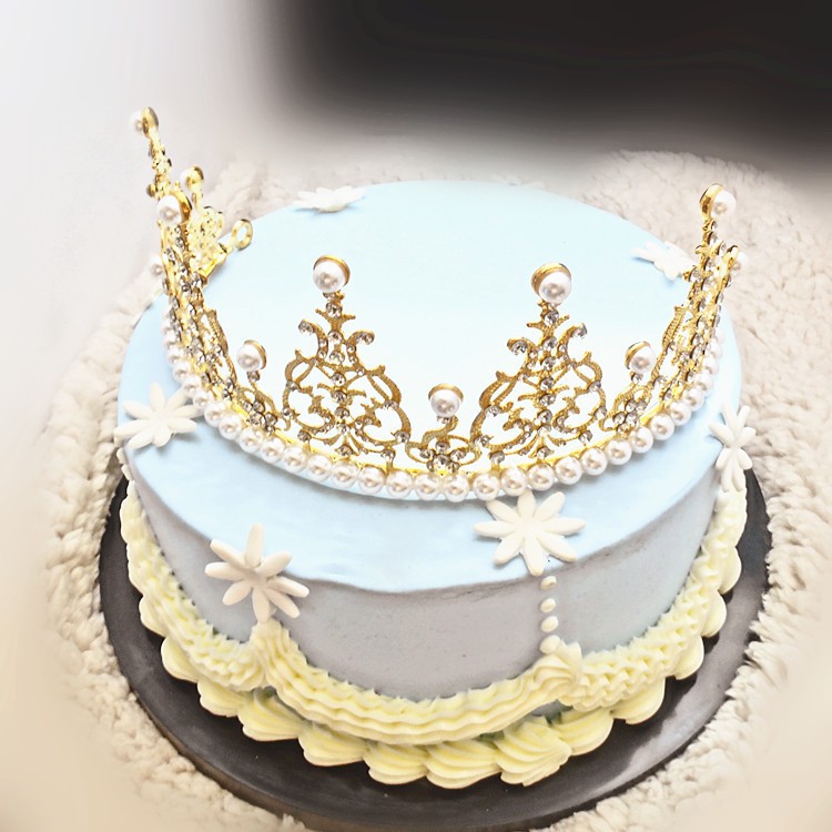 vương miện khuyết trang trí bánh kem [FREESHIP❤️] trang trí bánh sinh nhật
