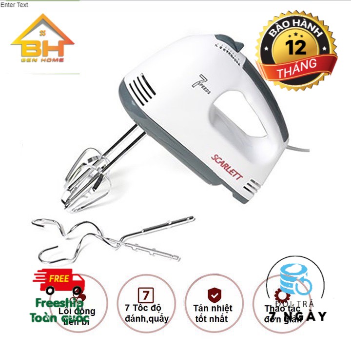 [FREESHIP] Máy Đánh Trứng Cầm Tay Scarlett 7 Tốc Độ SCARLETT CHÍNH HÃNG