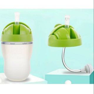 Nắp tập uống kèm ống hút cho bình silicone Mỹ 150ml/250ml