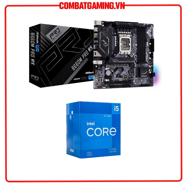Bộ Vi Xử Lý CPU INTEL Core i5 12400F Box Chính Hãng + Combo CPU MAIN B660M