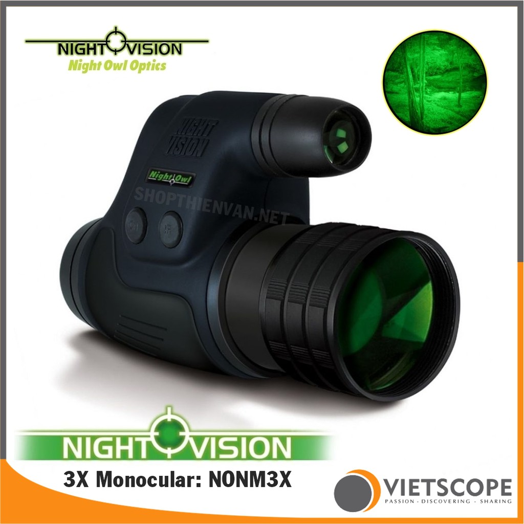 Ống nhòm đêm hồng ngoại cao cấp 3x42mm Night Owl NONM3X - Sản xuất tại Nga