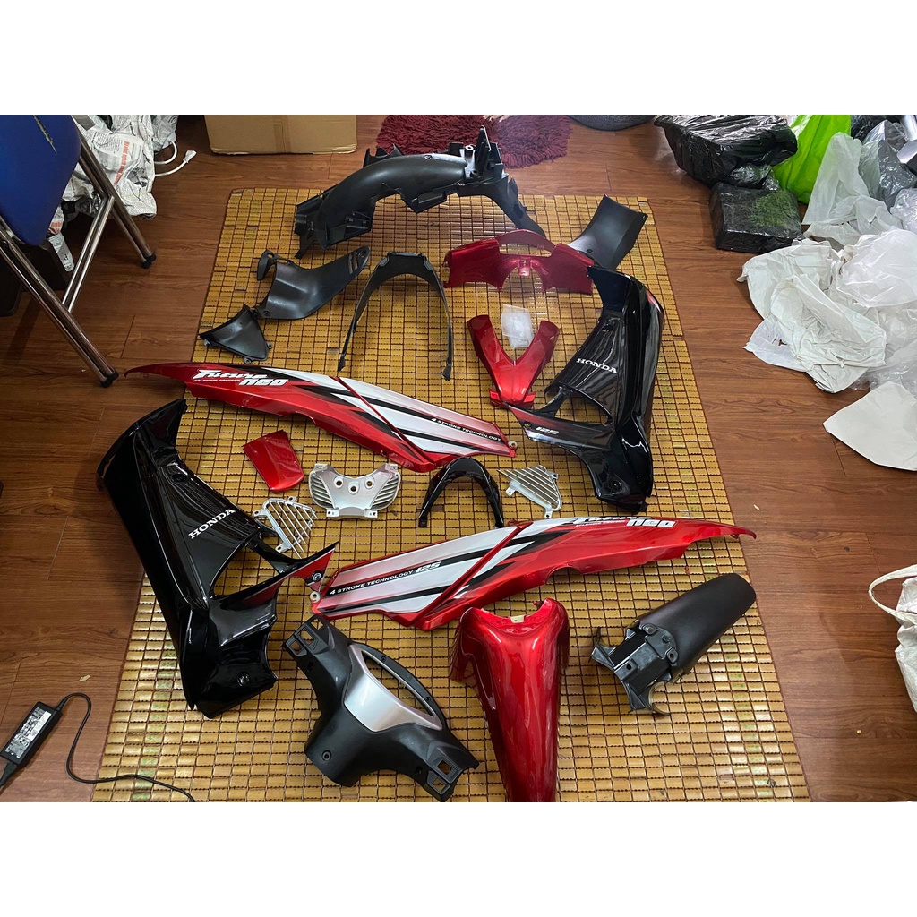 Dàn áo xe Fu Neo hàng Việt Nam loại 1 màu Đỏ