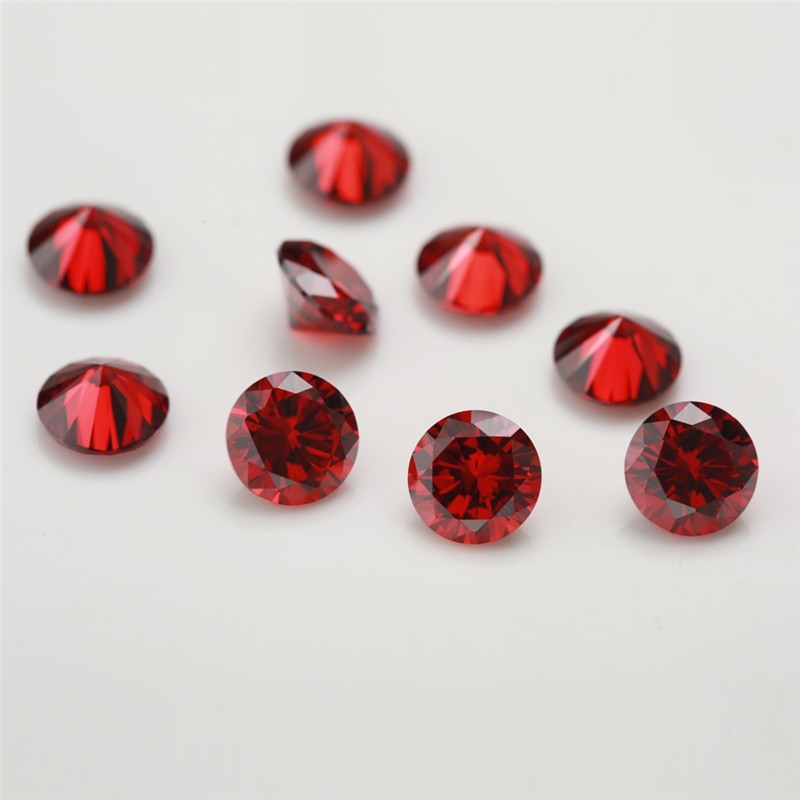 Đá Cz Màu Sắc Garnet Size 1.0~8.0mm Dùng Làm Trang Sức