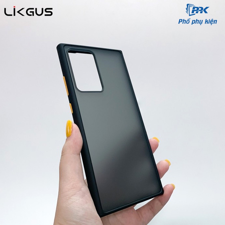 Ốp Lưng Samsung Note 20 Ultra Chống Vân Tay Mặt Lưng Mờ Viền Dẻo Hàng Likgus