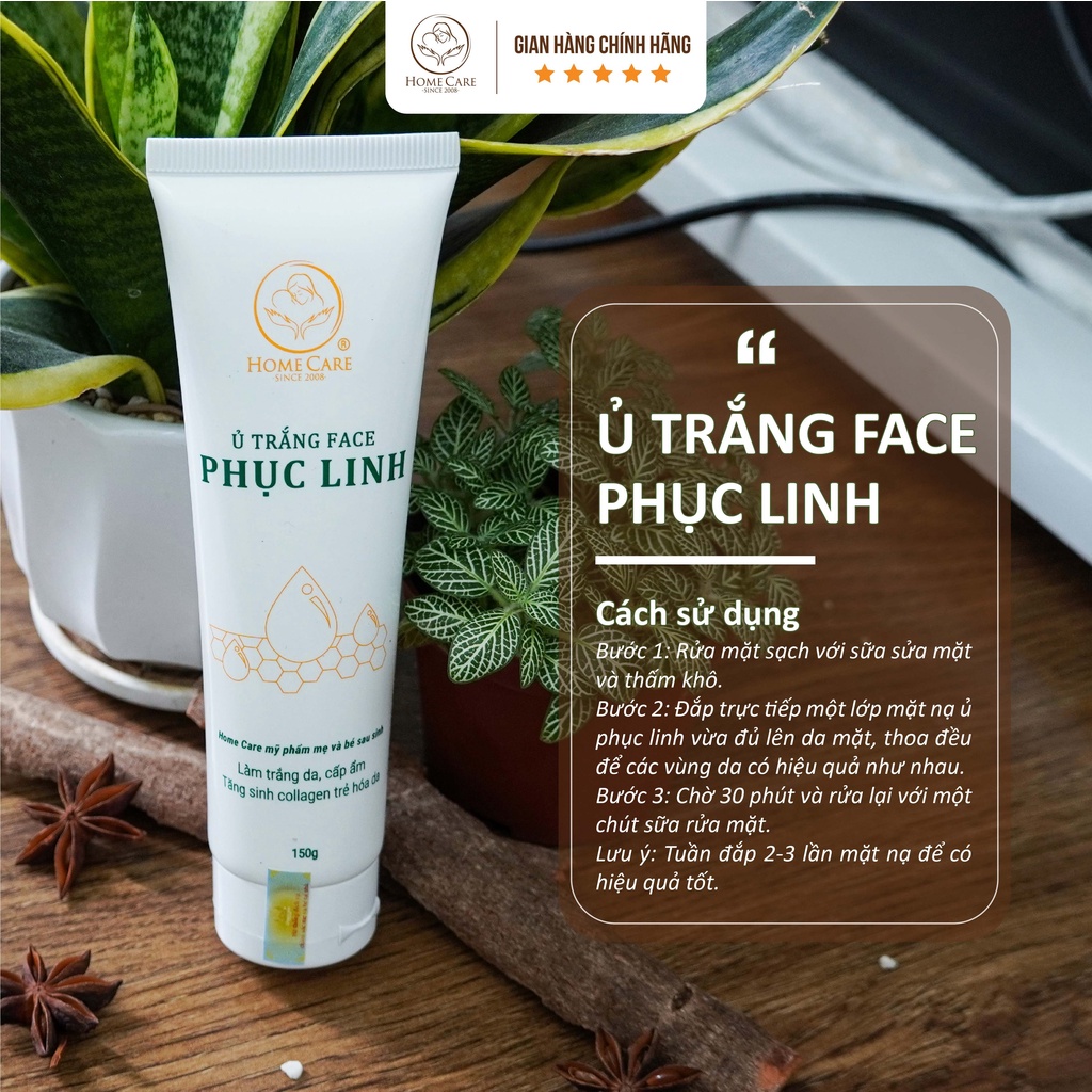 Kem ủ trắng face Phục linh nâng tone tự nhiên