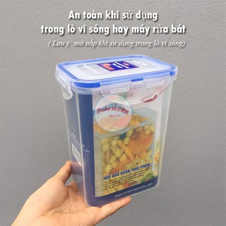 Bộ 4 hộp đựng thực phẩm Four Lock NHỰA SONG LONG có khóa cài (MS: 2503, 2504, 2505, 2506) – Buôn Rẻ