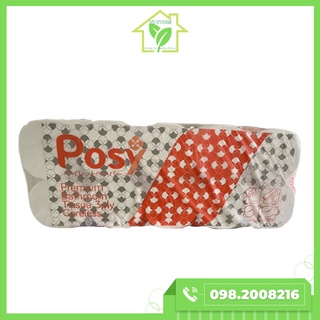 Giấy vệ sinh Posy cao cấp không lõi 3 lớp, túi 10 cuộn