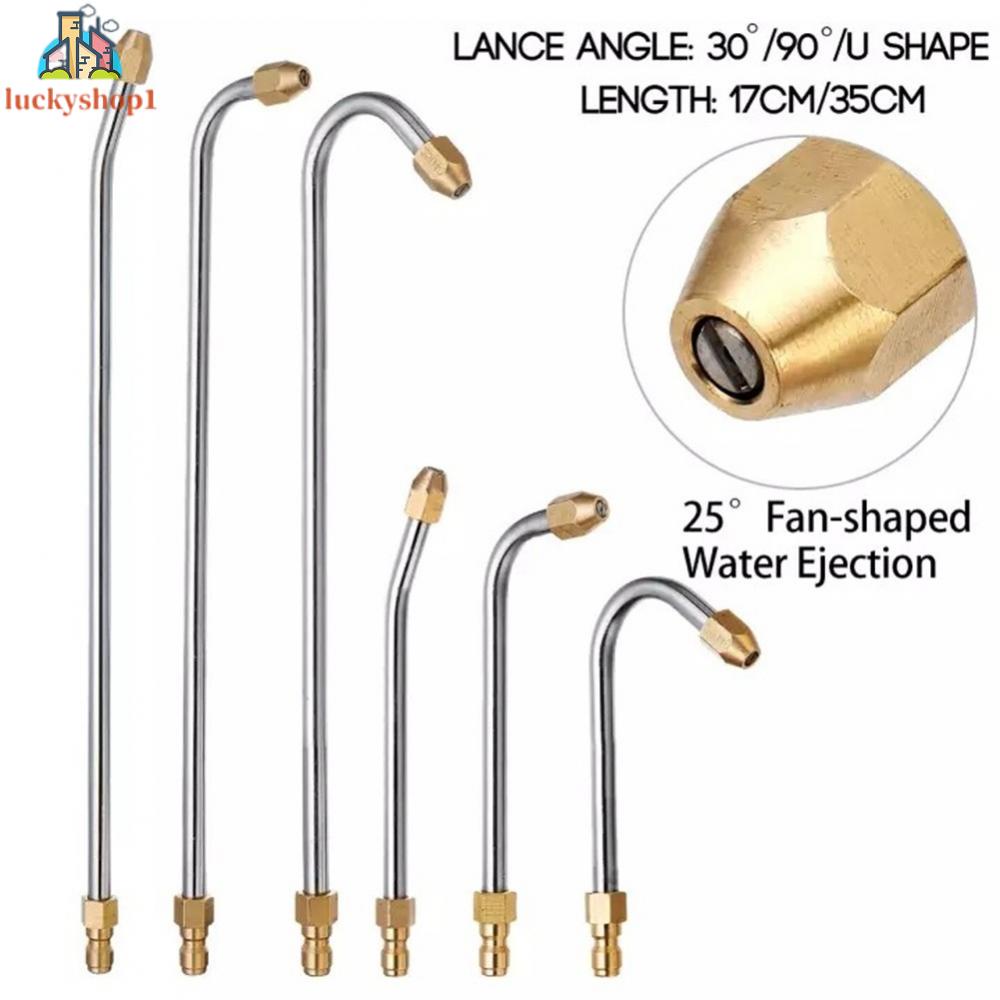 30°/90°/ U-Shape High Pressure Car Washer Angled Lance Extension Spray Wand Nozzle cleaning