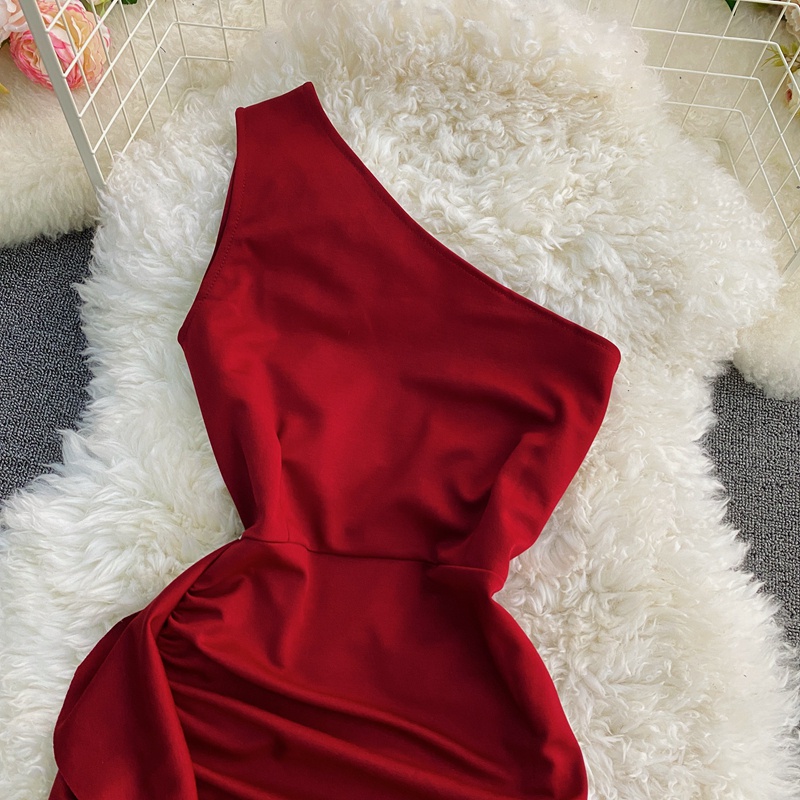 🌸Hàng Order🌸 Váy Đầm Body Lệch Vai Bèo Ngún Hông Tiệc Cưới Thanh Lịch Nữ Tính 🌸Hàng Quảng Châu