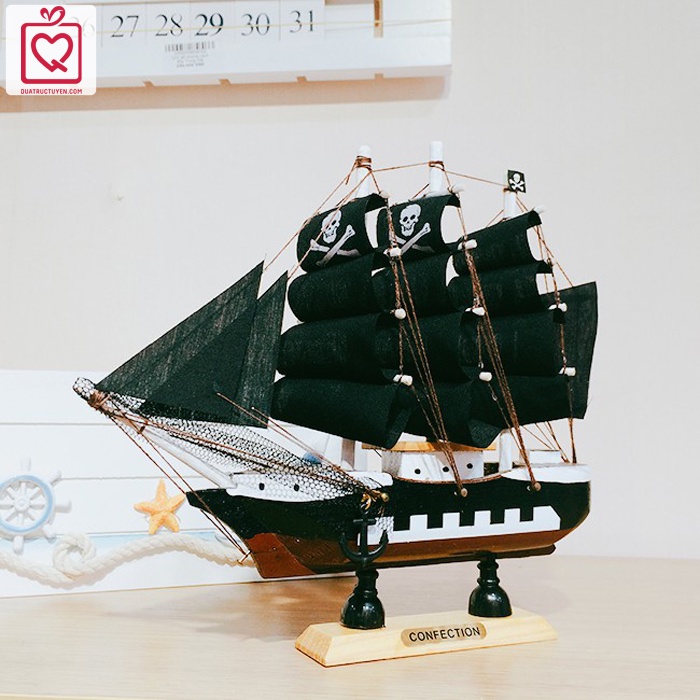 Mô hình thuyền hải tặc 20cm - Tàu mô hình