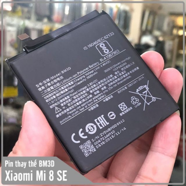 Pin xịn thay thế xiaomi mi 8 SE / MI 8SE  mới 100% - BH 6 tháng