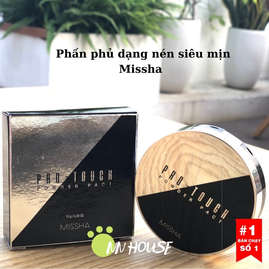 Phấn phủ kiềm dầu Missha Pro-touch Powder Pact , phấn nén siêu mịn da , phấn phủ dạng nén , phấn phủ nén - NN HOUSE