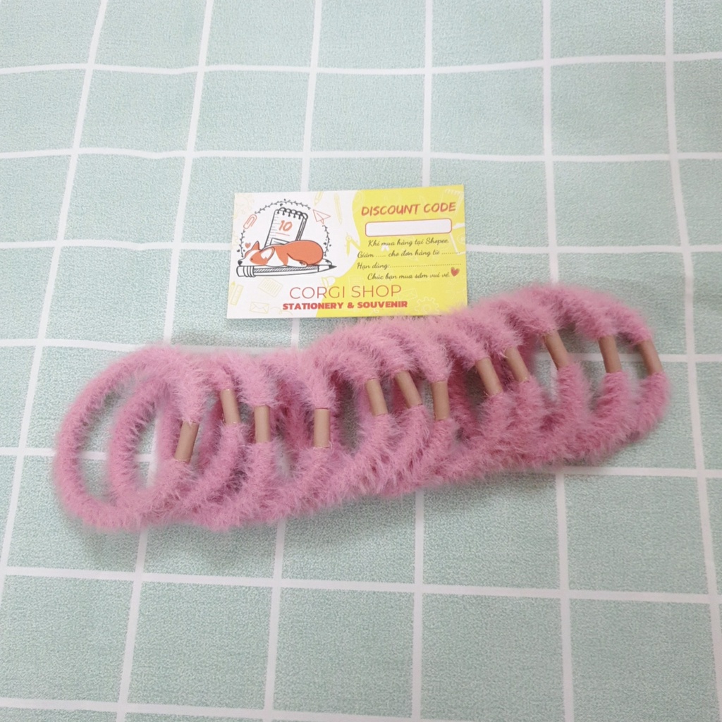 Dây buộc tóc nhung lông dễ thương