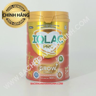 [ TẶNG BALO ] Sữa IQLAC Grow 3+ cao lớn Lon 900g