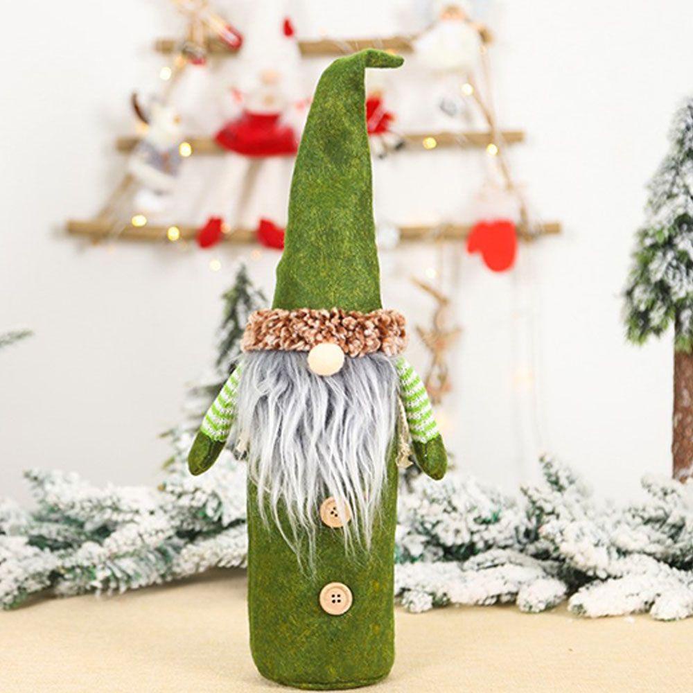 Vỏ Bọc Chai Rượu 24 Ngăn Bằng Vải Không Dệt Trang Trí Giáng Sinh