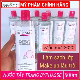Nước tẩy trang BYPHASSE Micellar Water Làm Sạch Sâu Phù Hợp Với Mọi Loại (Mẫu mới -500ml)