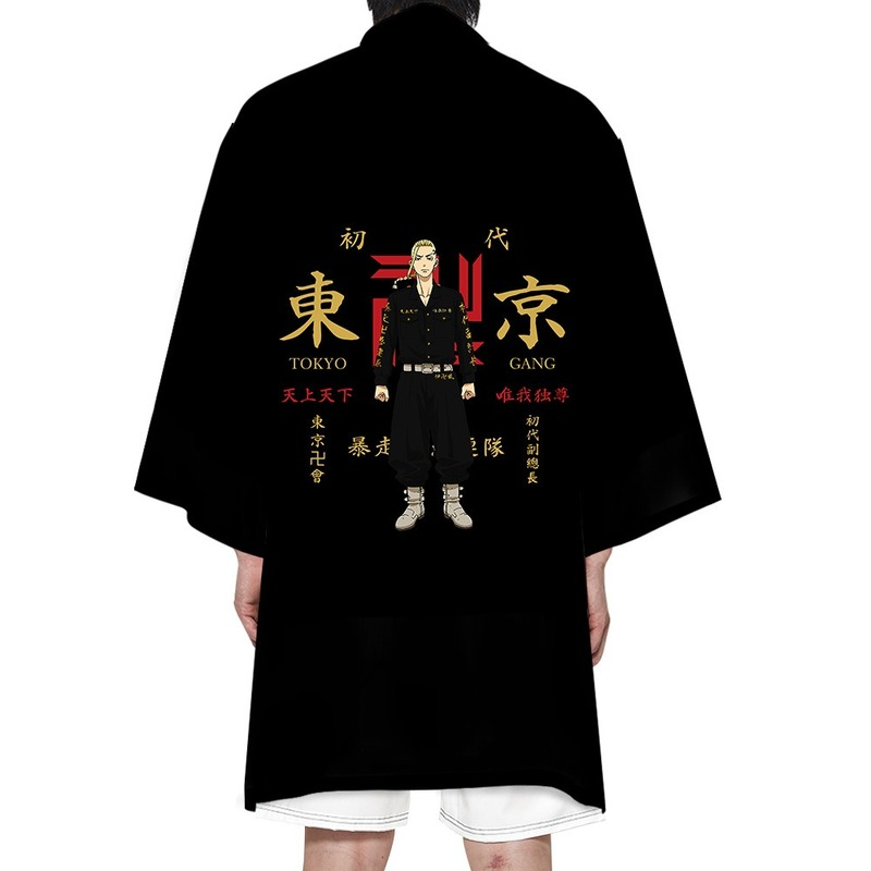 🔥Hot Sale🔥Áo Khoác Kimono Ngắn Tayáo choàng In Họa Tiết Anime Tokyo Revengers 3D Cá Tính Độc Đáo