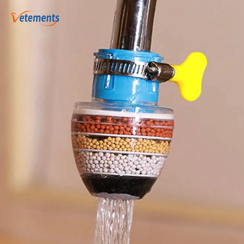 Đầu Lọc Carbon Hoạt Tính 5 Lớp Dùng Để Gắn Vòi Nước Thiết Kế Tiện Dụng