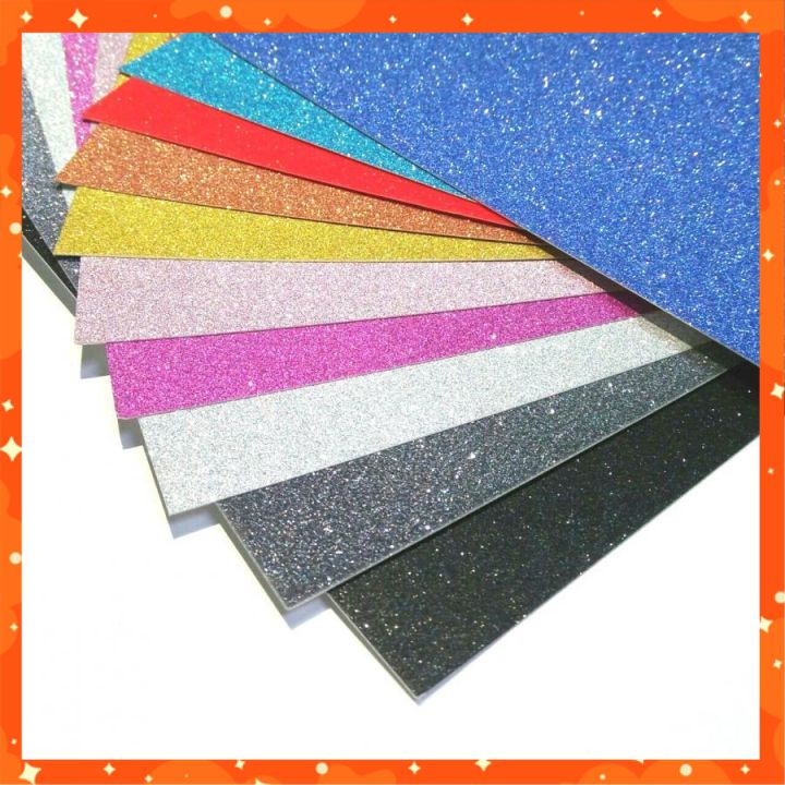 Giấy bìa cứng phủ kim tuyến khổ a4