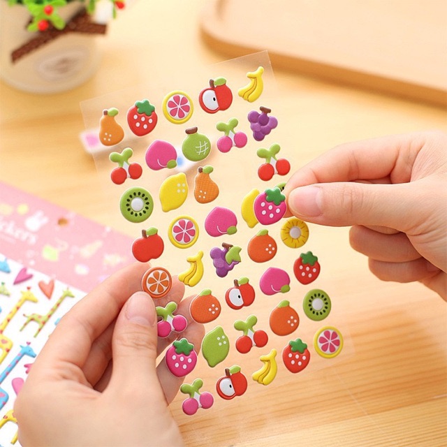 Sticker 3D hình nổi dán điện thoại, máy tính