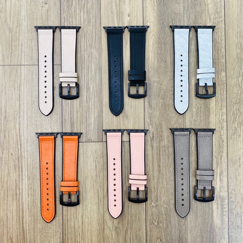 bộ sưu tập dây da lộn mix cao su cực đẹp dành cho applewatch