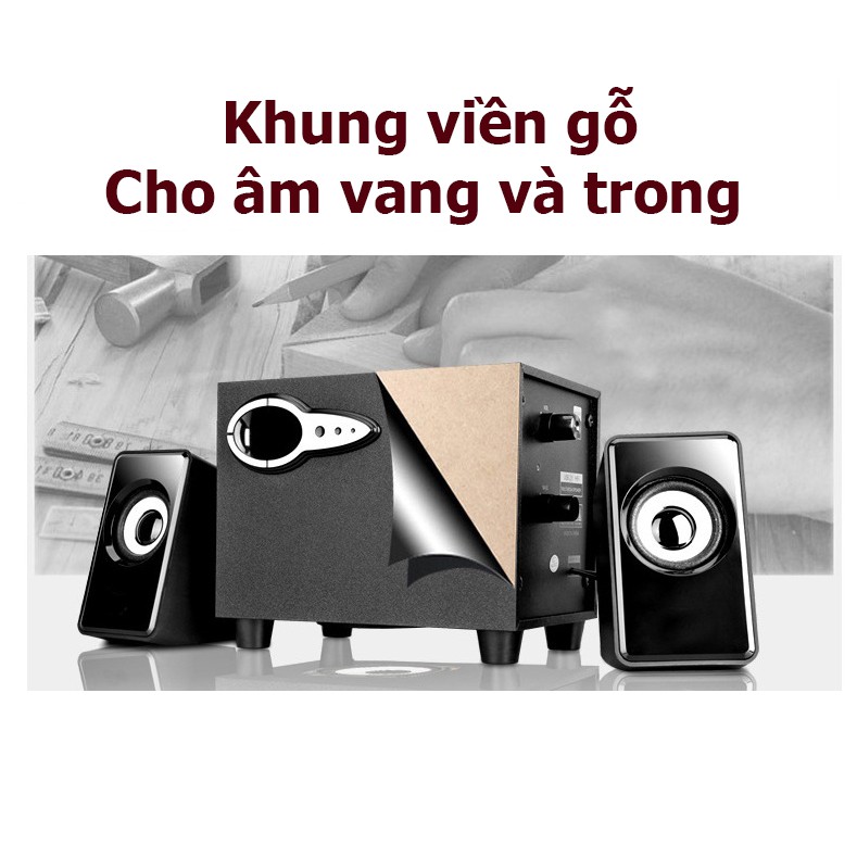 Loa Nghe Nhạc PKCB51 301 chính hãng loa Bass Có Dây Dùng Cho Máy Tính PC Và Laptop