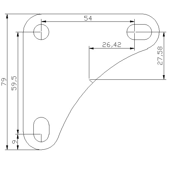 Ke góc lắp kệ sắt v lỗ đa năng