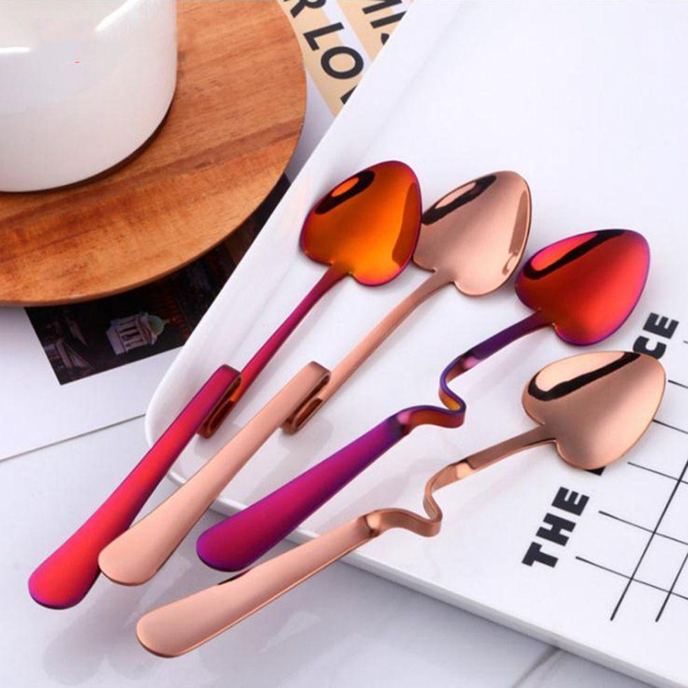 1 Muỗng Khuấy Cà Phê / Kem / Tráng Miệng Bằng Thép Không Gỉ