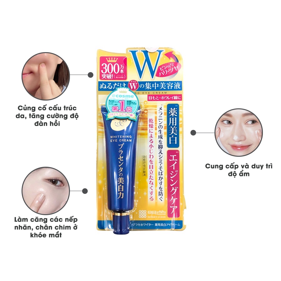 [Kem Dưỡng Vùng Mắt] Giảm Thâm và Nhăn Meishoku Whitening Eye Cream 30g