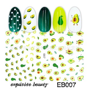 Sticker & Decal dán móng tay hình hoa quả