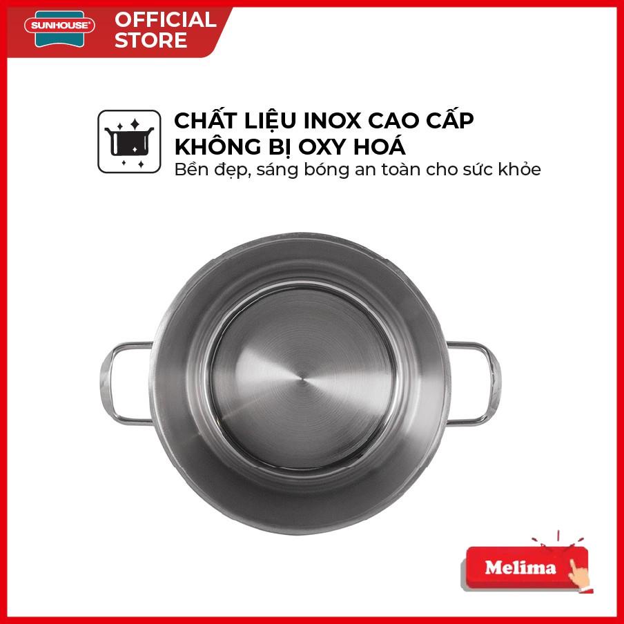 Nồi luộc gà inox 3 đáy SUNHOUSE SH28LG