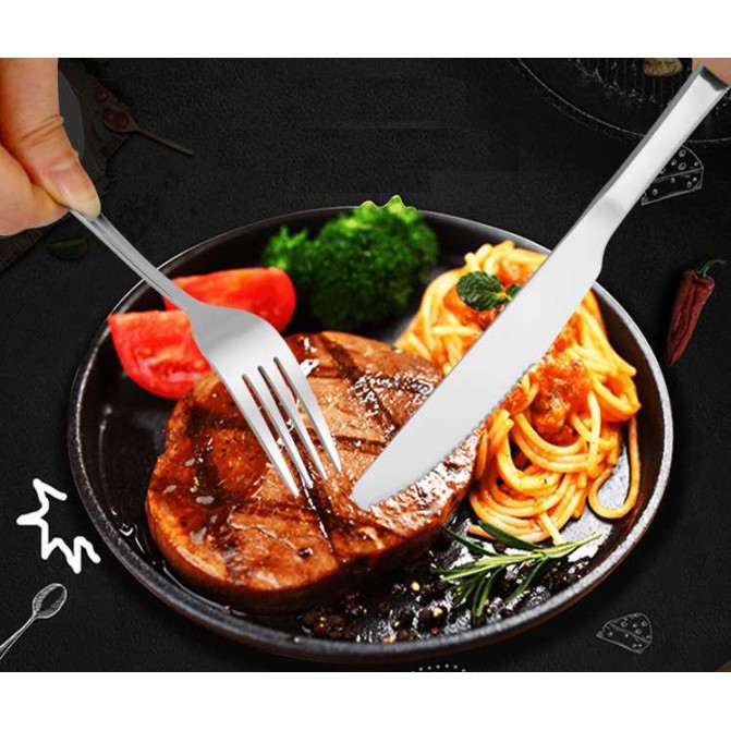 Bộ dao và dĩa ăn bít tết cao cấp INOX 304 MINISO