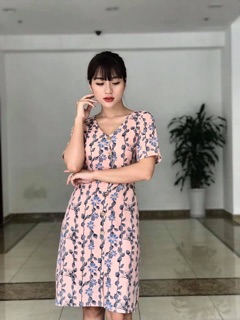 Váy xuông đai eo voan lụa 2 lớp