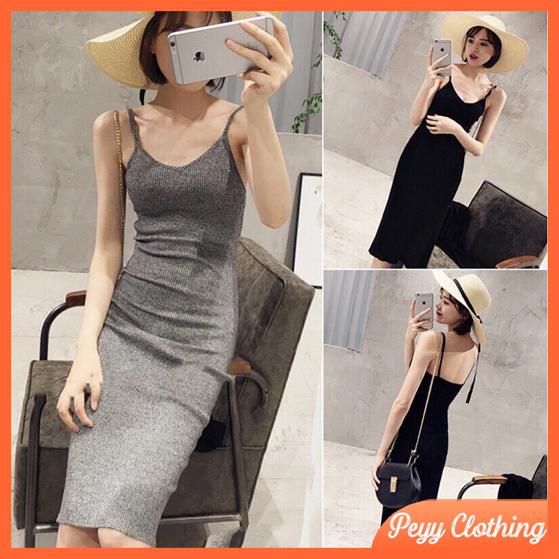 Đầm body 2 dây 🌸 🌸 Giảm 10k nhập mã [ VAY BODY ] 🌸 Váy body 2 dây sexy Hàn Quốc hàng đẹp