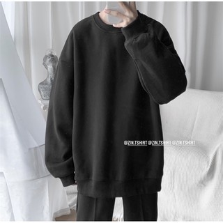 ÁO SWEATER NỈ DÀI TAY ẤM ÁP VỚI