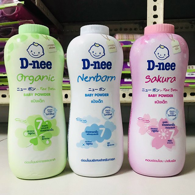 Phấn Rôm Em Bé Dnee D-nee Baby Powder Chính Hãng Thái Lan 380g.