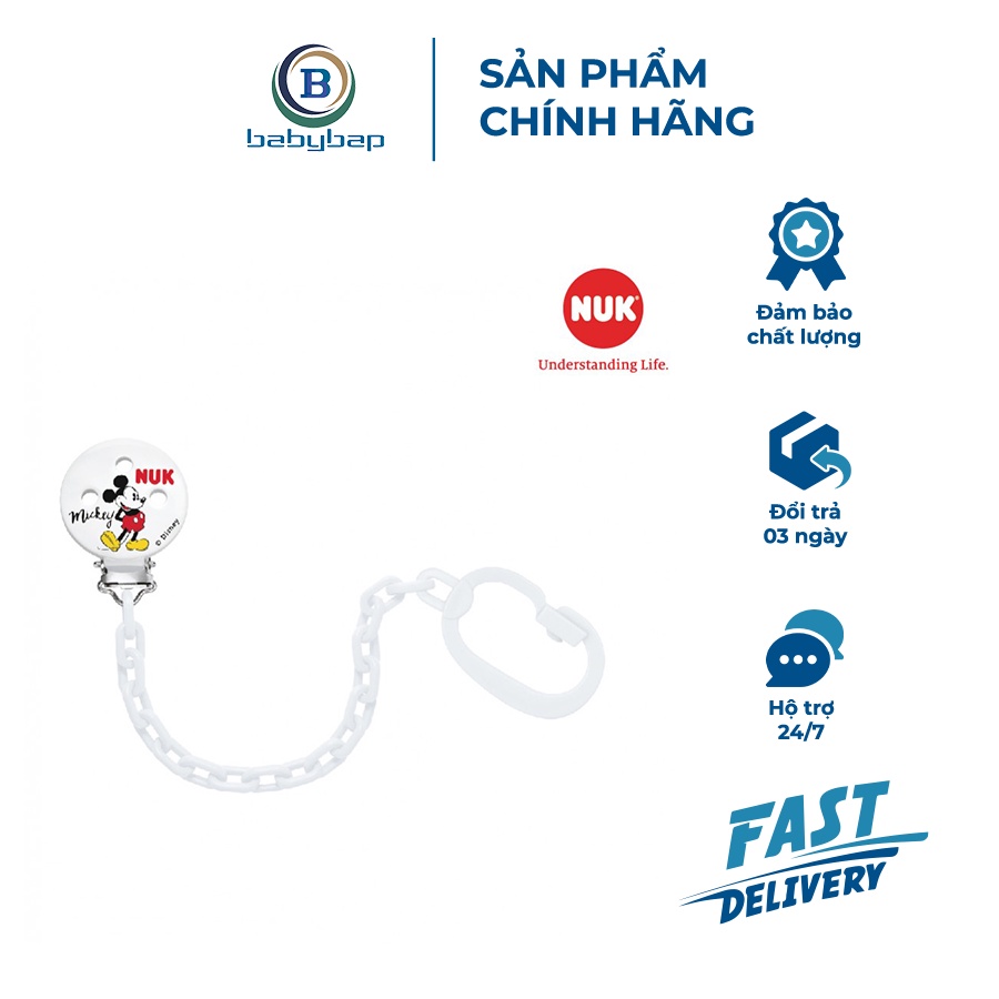 Dây Đeo Ti Giả NUK (Mickey) Đạt Tiêu Chuẩn An Toàn Châu Âu