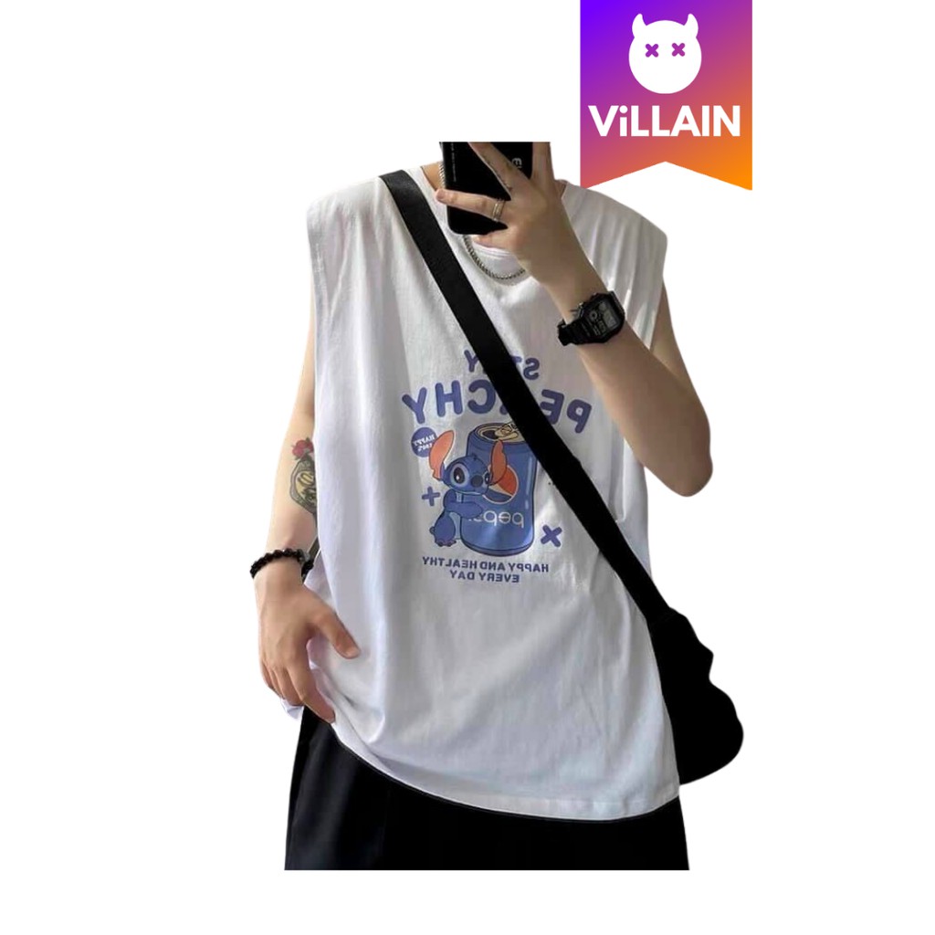 Áo Thun Ba Lỗ Form Rộng Stay Peachy Unisex - Villain