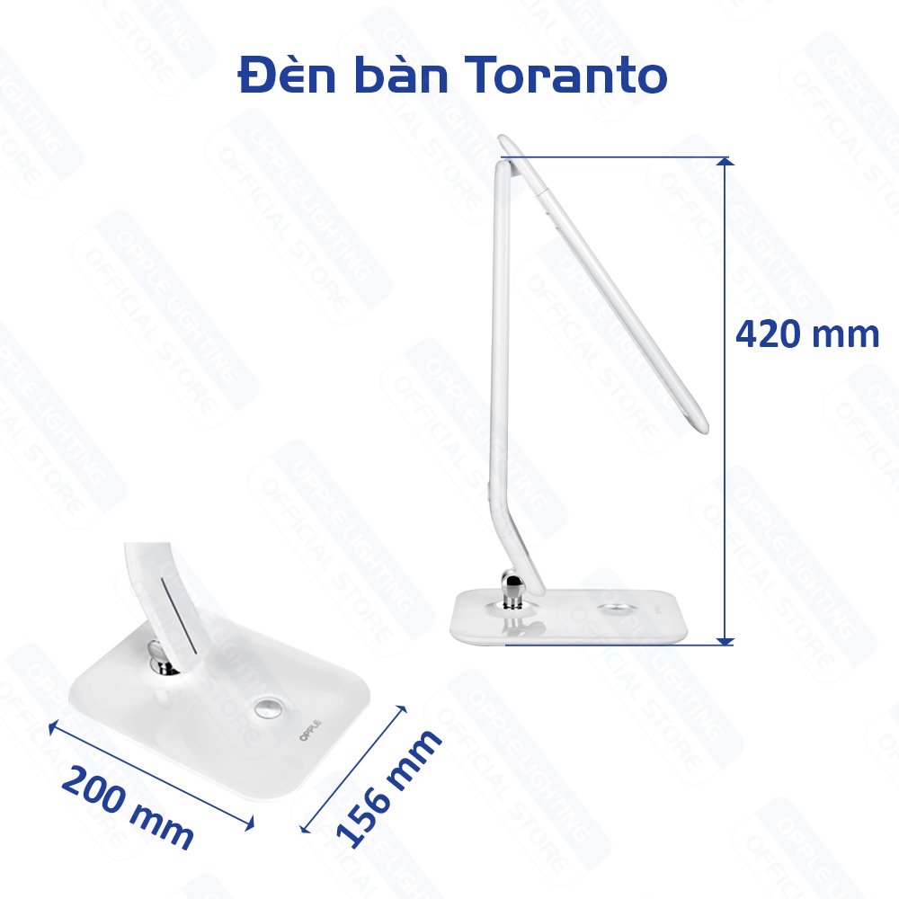 Đèn Bàn OPPLE LED Toranto 7W Dim 4000K - Kiểu Dáng Hiện Đại, Chất Lượng Ánh Sáng Cao, Điều Chỉnh Độ Sáng Tùy Ý